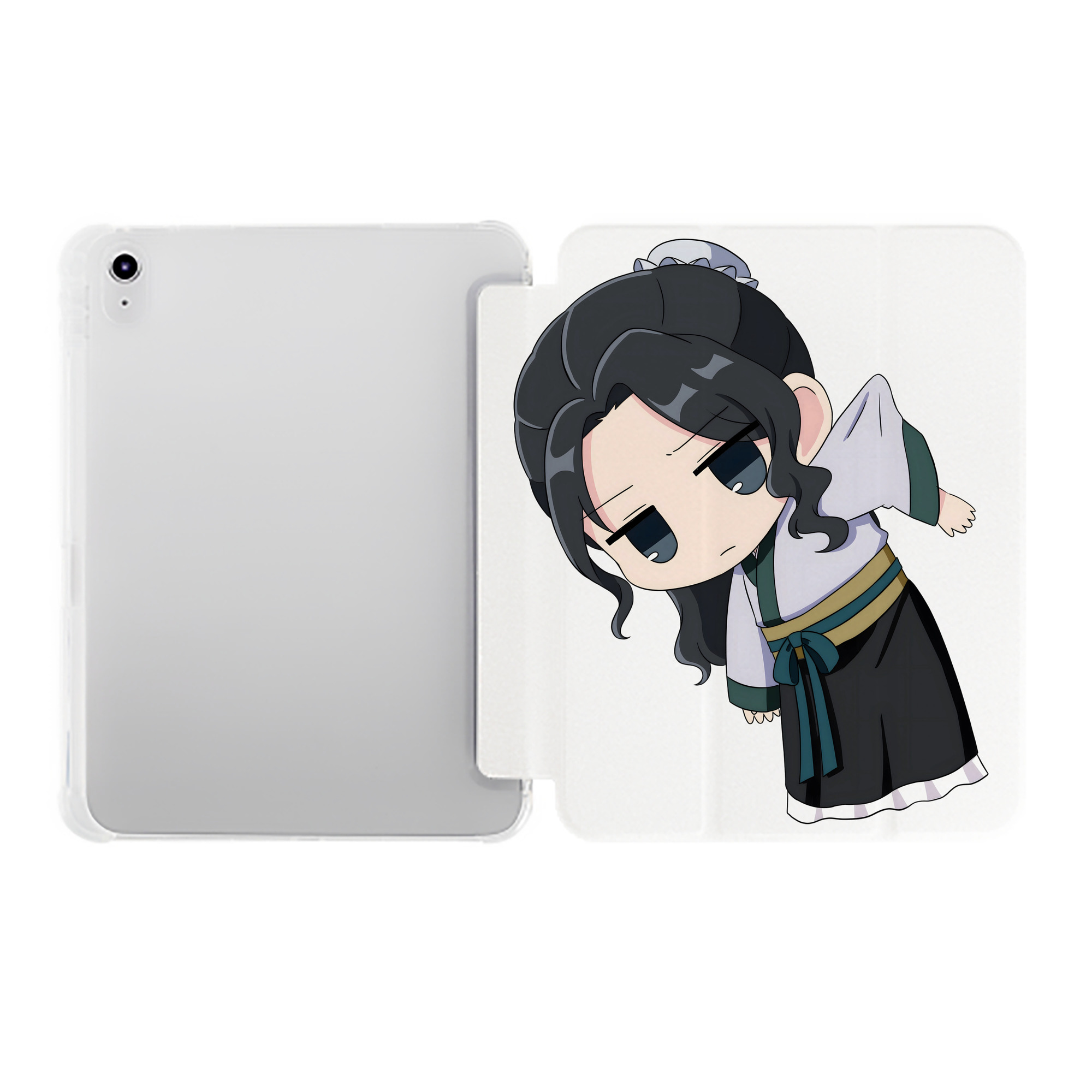 （画像用） 薬屋のひとりごと The Apothecary Diaries IPad ケース ペン収納付き 三つ折りスタンド PUレザー×シリコン 対応機種9.5/10.5/10.9インチ